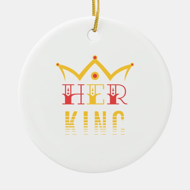 Ihr König Keramik Ornament (Vorne)
