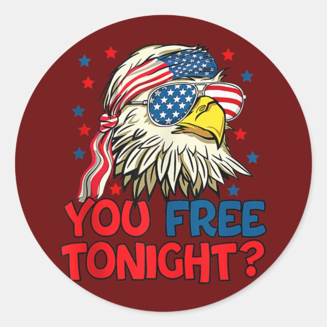 Ihr kostenloser Hundebandle Eagle Mullet American  Runder Aufkleber (Vorderseite)