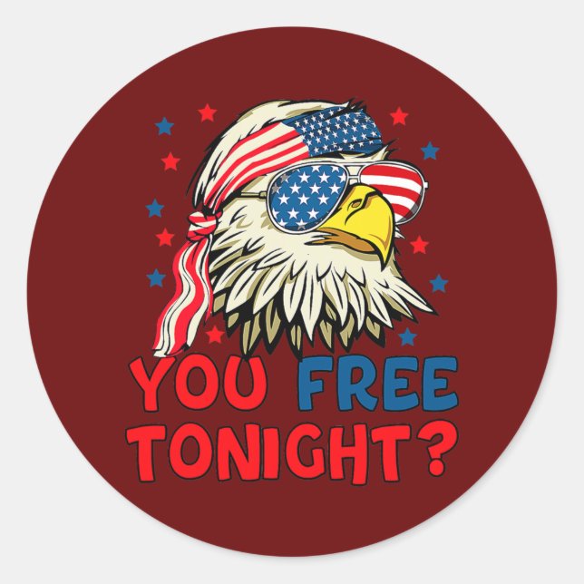 Ihr kostenloser Hundebandle Eagle Mullet American  Runder Aufkleber (Vorderseite)