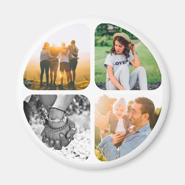 Ihr Kühlschrankmagnet mit 4 Fotos (Vorne)