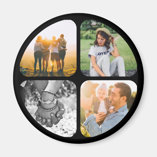 Ihr Kühlschrankmagnet mit 4 Fotos (Vorne)