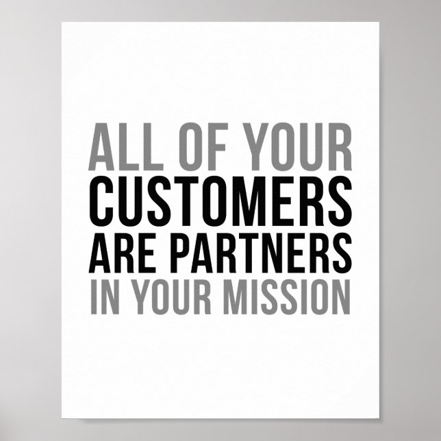 Ihr Kunde ist Partner in Ihrer Mission Poster (Vorne)
