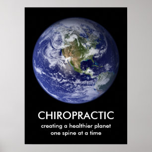 Ihr kundenspezifischer Text-Chiropraktik-Druck Poster
