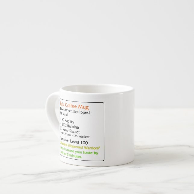 Ihr kundenspezifisches Espresso-Tassen-Weiß Espressotasse (Vorderseite Links)