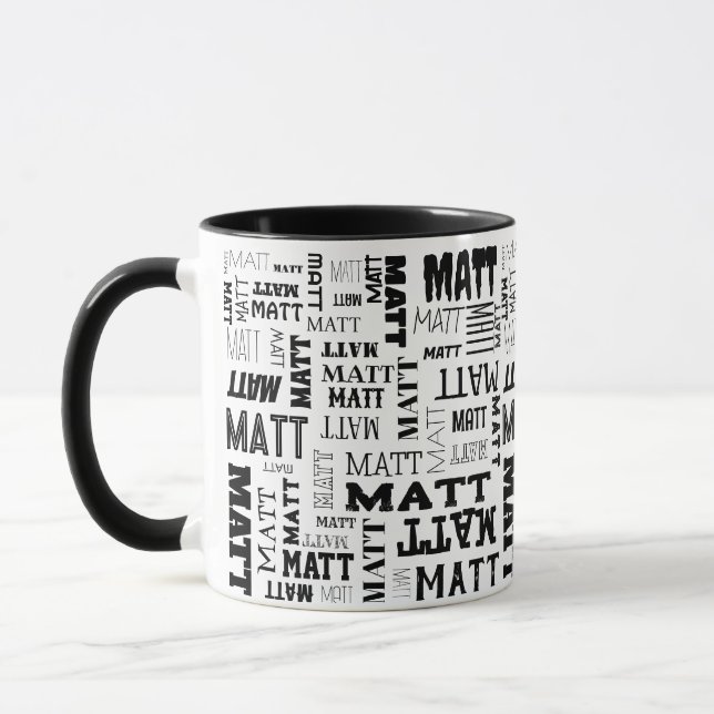 Ihr (Kurzer) Name ist komplett Tasse (Links)