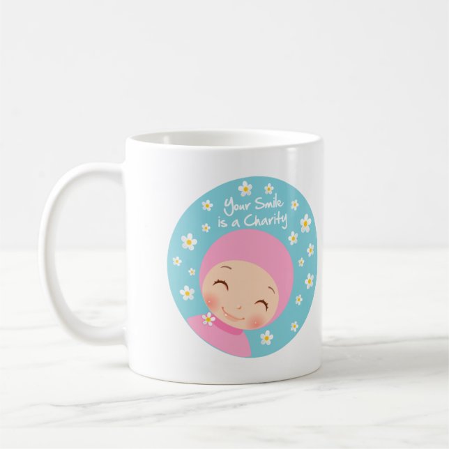 Ihr Lächeln ist eine Wohltätigkeit-Tasse Kaffeetasse (Links)