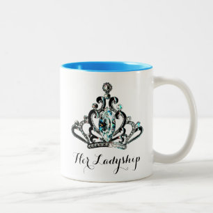 "IHR LADYSHIP" Tiara-Tasse Zweifarbige Tasse