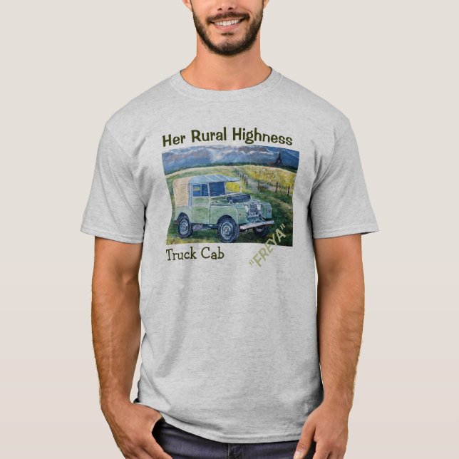Ihr ländliches Hoheits-LKW-Fahrerhaus "FREYA " T-Shirt (Vorderseite)