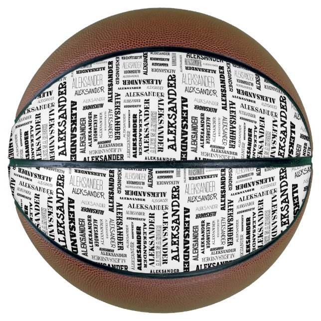 Ihr (langer) Name ist alles darüber Basketball (Vorderseite)