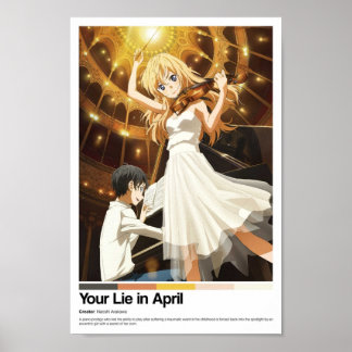 Ihr Leben im April Anime Print Poster