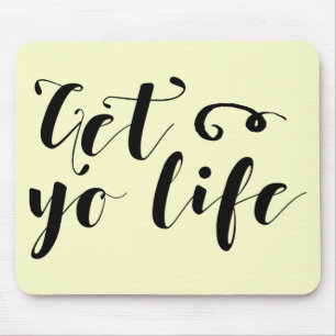 Ihr Leben Typografie Mousepad
