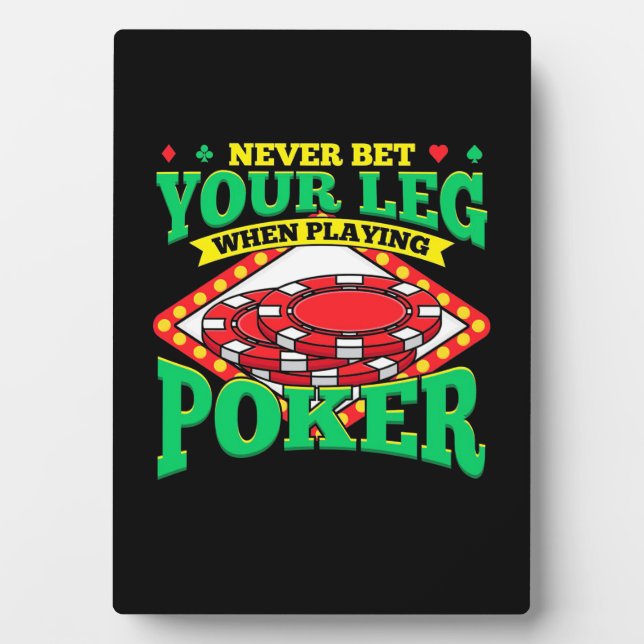 Ihr Leg beim Poker Fotoplatte (Vorderseite)