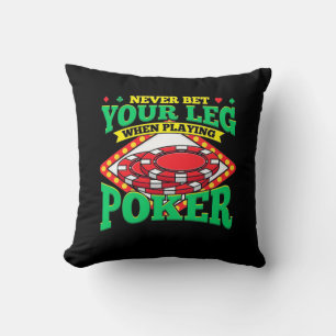 Ihr Leg beim Poker Kissen