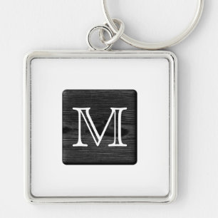 Ihr Letter Monogramm. Bild von Schwarzholz. Schlüsselanhänger