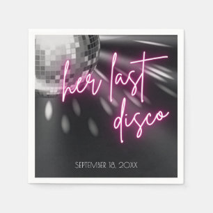 Ihr letzter Disco-Junggeselinnen-Abschied Napkins Serviette