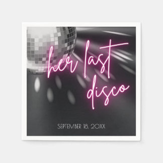 Ihr letzter Disco-Junggeselinnen-Abschied Napkins Serviette