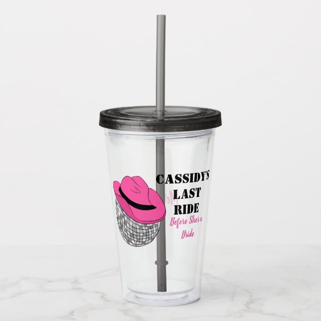 Ihr letzter Junggeselinnen-Abschied in der Disco C Acryltrinkbecher (Vorderseite)