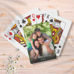 Ihr Lieblings-Foto Spielkarten<br><div class="desc">Personalisieren Sie mit Ihrem Lieblings-Foto mit Ihrem Familiennamen und dem Jahr und schaffen Sie eine einzigartige Erinnerung und Geschenk. Ein schöner Schatz!</div>