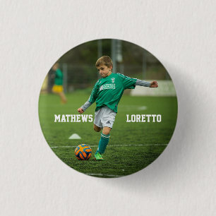 Ihr Lieblings-Fußball-Player-Name und Ihr Foto Button
