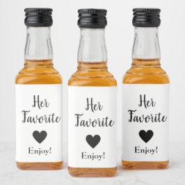 Ihr Lieblings-Gastgeschenk Hochzeit-Liquor-Etikett Alkoholflaschenetikett