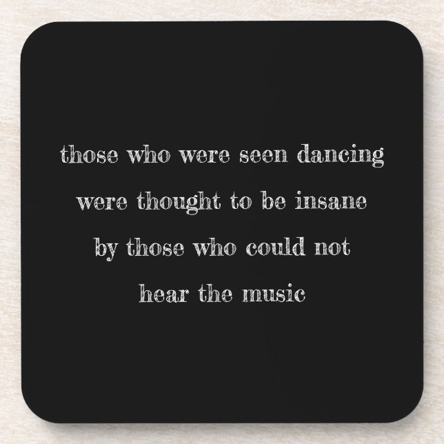 Ihr Lieblings-Sprichwort mit benutzerdefiniertem Z Getränkeuntersetzer (Vorderseite)