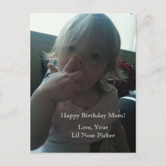 Ihr Lil Nose Picker Postkarte