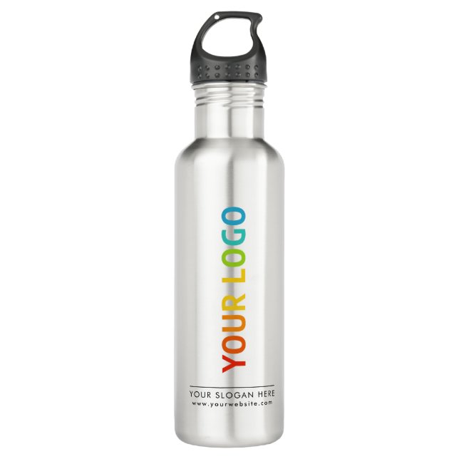 Ihr Logo 24 oz Wasserflasche aus Edelstahl Edelstahlflasche (Vorderseite)