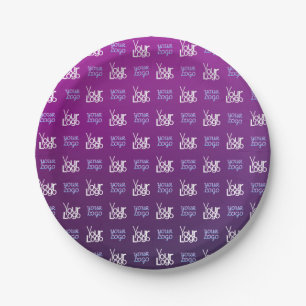 Ihr Logo   2 Hochgeladene Bilder oder Firmenlogos Pappteller