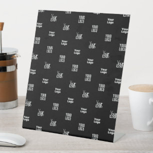 Ihr Logo 3 Logo-Musterdesign, bearbeitbar in Sch Sockelschild