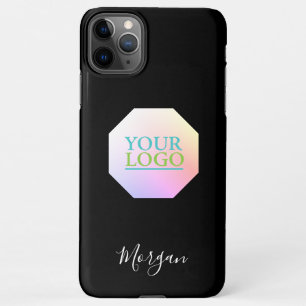 Ihr Logo/Art/Foto im Oktagon, Script Name, Black iPhone 11Pro Max Hülle