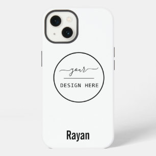 Ihr Logo/Art /Foto, Name, Weißes iPhone-Case iPhone Hülle