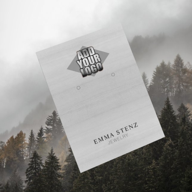 Ihr Logo auf der Schmuckanzeige für Weißholz Visitenkarte (Von Creator hochgeladen)