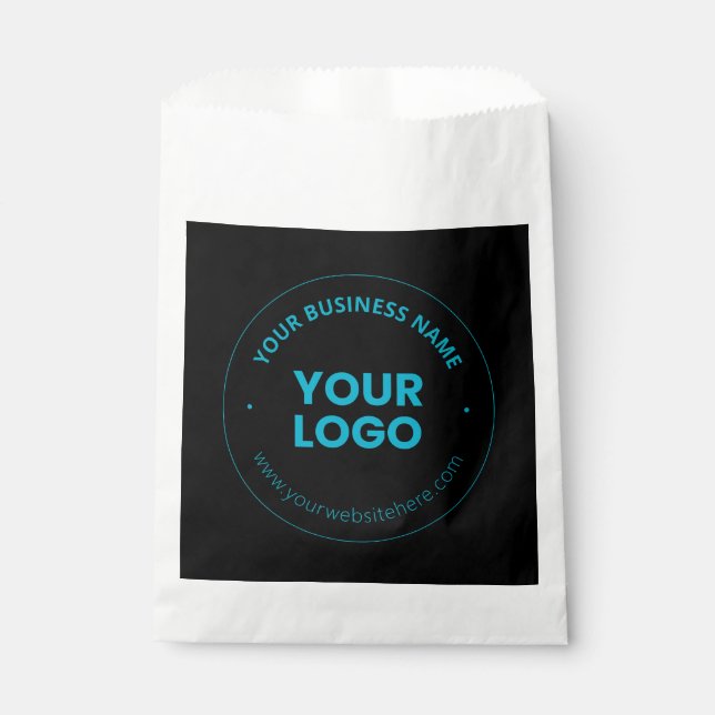 Ihr Logo | Bearbeitbarer Firmenname und Website Geschenktütchen (Vorderseite)