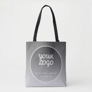 Ihr Logo & bearbeitbarer Text Dunkelgrauer Gradi Tasche