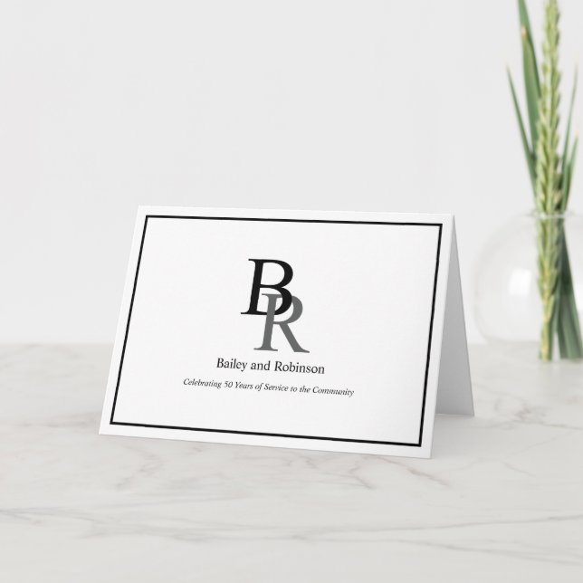 Ihr Logo-Beruflich-Business-Hinweis Karte (Vorderseite)