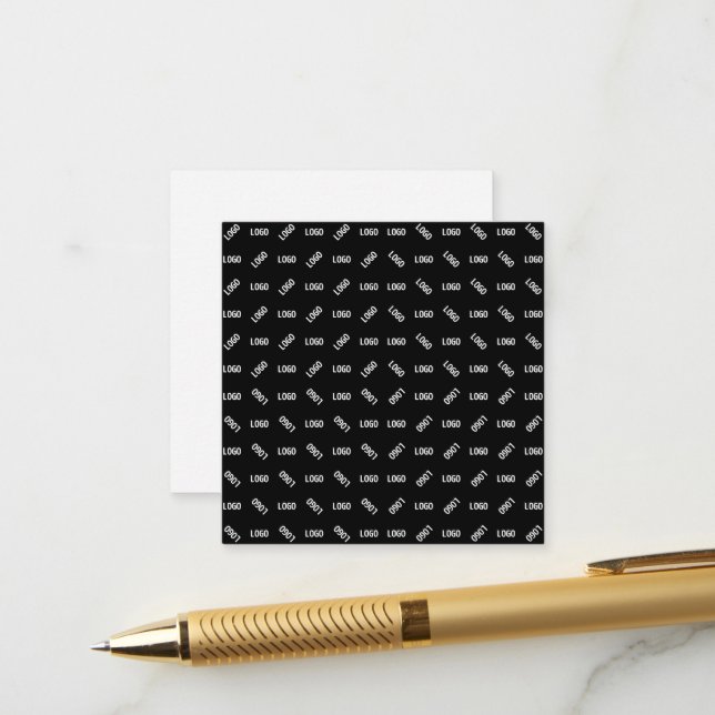 Ihr Logo/Bild | Einzigartiges modernes geometrisch Begleitkarte (Vorderseite/Rückseite Beispiel)