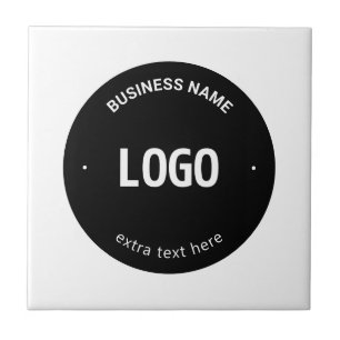 Ihr Logo, Bild oder Design und bearbeitbarer Text Fliese