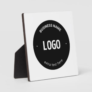 Ihr Logo, Bild oder Design und bearbeitbarer Text Fotoplatte