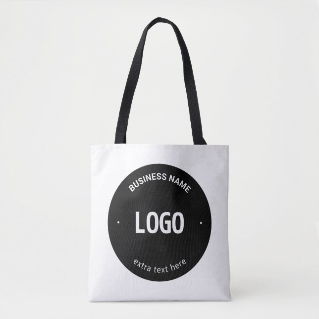 Ihr Logo, Bild oder Design und bearbeitbarer Text Tasche (Vorderseite)