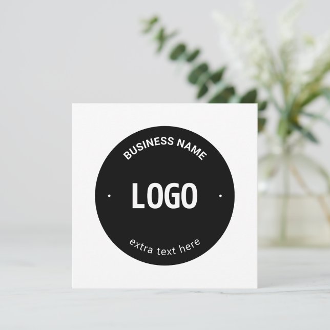 Ihr Logo, Bild oder Design und Ihr bearbeiteter Te Mitteilungskarte (Stehend Vorderseite)