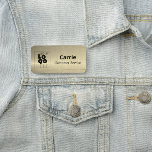 Ihr Logo Brass Brass Brass-Namensschild mit Bronze Namensschild