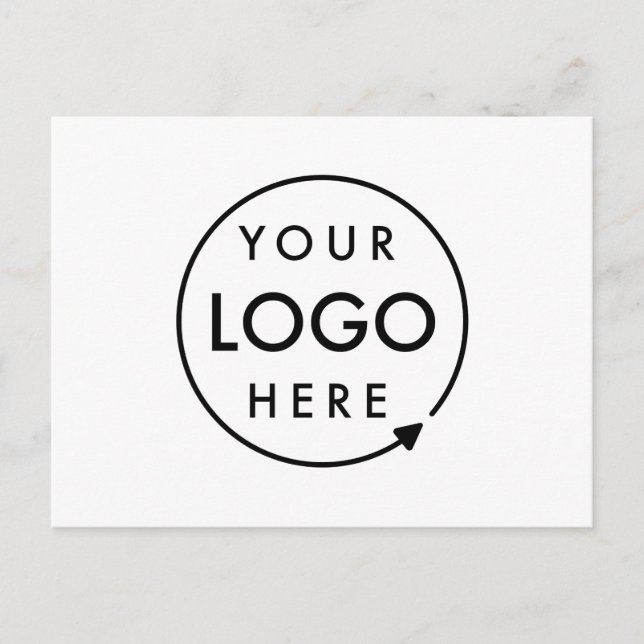 Ihr Logo | Business Corporate Modernes Beruflich Postkarte (Vorderseite)