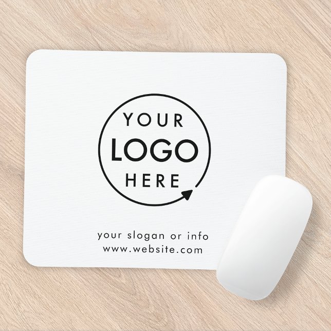 Ihr Logo | Business Corporate Modernes Minimalisti Mousepad (Minimal company branded professional mousepads for small business promotion & office workstations.)