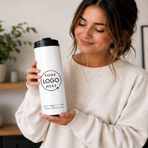 Ihr Logo   Business Corporate Modernes Minimalisti Thermosbecher