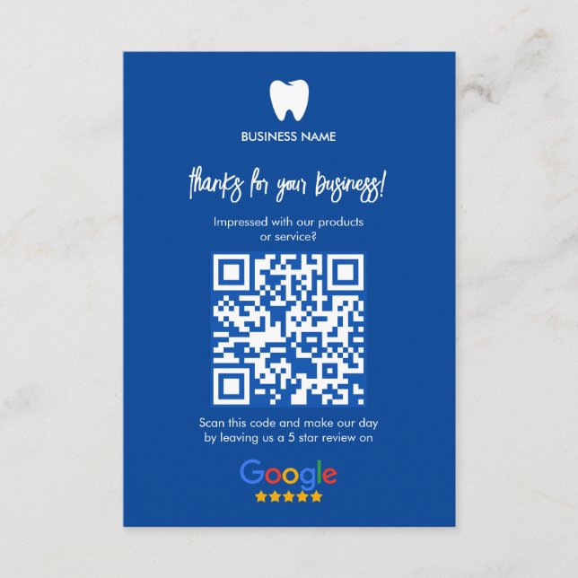 Ihr Logo | Business Dentist Modernes Minimalistisc Begleitkarte (Vorderseite)