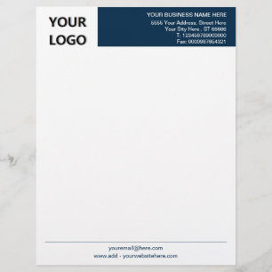 Ihr Logo Business Office Letterhead wählt Farben  Briefbogen