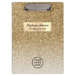 Ihr Logo Classic Gold Glitzer Ombre Klemmbrett