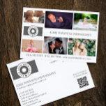 Ihr Logo Collage Beruflich Fotograf QR Flyer<br><div class="desc">Marketing Flyer für einen beruflichen Fotografen,  der mit Fotos,  Logos,  Kontaktinformationen,  benutzerdefinierten Text und QR-Code personalisiert ist.</div>