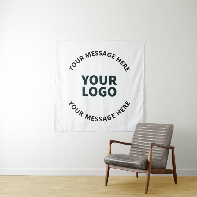 Ihr Logo, Design, Foto, Kunstwerk oder anderes Bil Wandteppich (Beispiel)