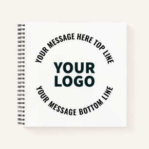 Ihr Logo-Design oder Bild Fett bearbeitbarer Tex Notizbuch